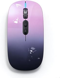 Wireless Bluetooth Mouse, Transparent BT + 2.4G…