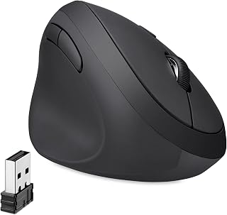 Compare Perixx Perimice719L, Left Handed Wireless Vertical Mouse, Silent Click and 3 Level DPI at KSA Price