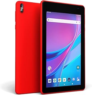 Compare EGOTEK 7 Inch WiFi Tablet, Android 9 Pie GMS Certified OS, 2.5D Glass Touch Screen, IPS Screen,1.5GHz Quad Core, 2GB+16GB, 2.0+5.0MP Camera, Long Life Battery, Free Leather CaseRed at KSA Price