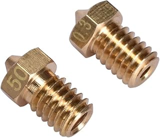 Compare 5pcs 3D Printer 3D V6& V5 JHead Brass Nozzle extruder nozzles 0.20.250.30.40.50.60.81.0 mm for 3.0mm Filament Supplies 3D Printing Accessories Size : 30 03 at KSA Price