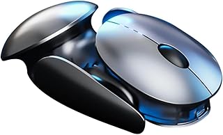 Compare Azonee Wireless Mouse, Rechargeable Ergonomic Silent Mice with 2.4G USB Receiver, 5 Adjustable DPI Levels, Mecha Style Mouse Wireless for Laptop Computer Mac MacBook, Silver at KSA Price