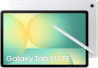 Compare Samsung Galaxy Tab S10 FE, WIFI Android Tablet, 8GB RAM, 128GB Storage, 10.9” Screen, 90Hz Display, S Pen Included, IP68, Long Battery Life, Silver KSA Version at KSA Price
