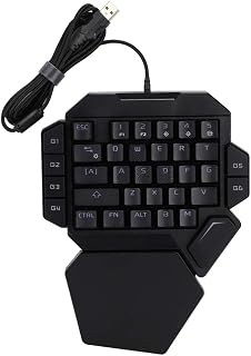 Mechanical Keyboard,Portable Ergonomics 35-key One-handed…