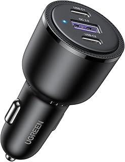 UGREEN 69W Fast Car USB Charger Adapter 3…