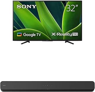 Compare Sony BRAVIA 32 Inch TV 2K Google TV Upscaling Every Pixel for Exceptional Clarity  KD32W830 2022 Model with Sony 2.0Ch HTS100F at KSA Price