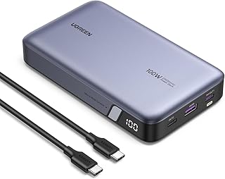 Compare UGREEN Nexode Power Bank 20000mAh, 100W Laptop Fast Charging Portable Charger, Lightweight 420g 2 USB C & 1 USB A, Battery Pack for MacBookSamsungiPhoneiPad, 65W Self Charging at KSA Price