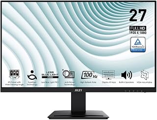 Compare MSI PRO MP 273A, 27'' FHD 100Hz Antiglare IPS Display, 1ms GTG Response Time, 1920 x 1080, FreeSync, 2x 2W Speaker, 1x DisplayPort, 1x HDMI  Black at KSA Price