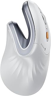Compare ProtoArc EM11 NL Ergonomic Vertical Mouse, Wireless Rechargeable with 3 Devices Bluetooth + Bluetooth + USB, Silver Gray, Right Handed, for Computer, iPad, Mac, Windows at KSA Price