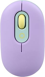 Compare Ausla Wireless Mouse, Portable Silent Dual Mode Wireless Computer Mouse with High Precision Sensor, Purple Green Yellow, 2.4GHz for Computer at KSA Price