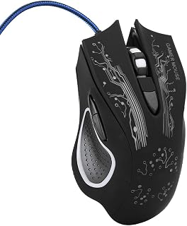 Compare Wired Gaming Mouse, LED Luminous 6 Key USB Home Office Gaming Mouse Ergonomic Universal Computer Gaming Mice Gaming Accessories for PC Office GamersBlack at KSA Price