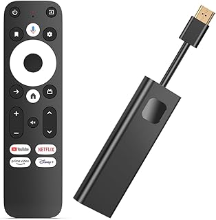 Compare Streaming Stick GD1 4K HDR for TV Android TV 14 WiFi Play Store Supports Netflix, YouTube, Disney+ at KSA Price