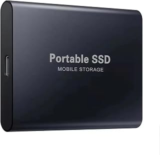 Compare Portable 1tb External Hard Drive High Speed External SSD Mini Hard Disks 1tb Solid State Hard Drive for LaptopPCIpads Black at KSA Price