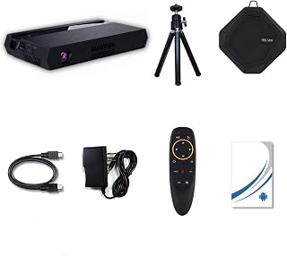Compare 4K Practical Projector Android 6.0 200inch Led Home Theater Support Hdmi USB Pc Video Game Home Theater Entertainment Game Party Black HD projector at KSA Price