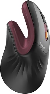 Compare ProtoArc Ergonomic Mouse, EM11 NL Wireless Vertical Mouse, Ergo Mouse with MultiDevice, USBC Rechargeable Mice for Windows, Mac OS, PCNotebookLaptop,Wine Red at KSA Price