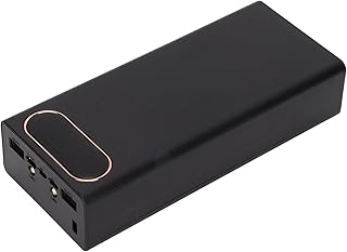 Compare DIY Power Bank Case with 16 X Batteries, Dual USB Output Ports, LCD Display, Large Capacity for Mobile Battery Box Charging All Mobile Phones with 3 Input Ports Black at KSA Price