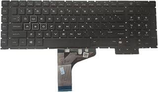 Compare Generic Laptop Keyboard for HP OMEN 17an000 17an100 Black With White Word US English Layout at KSA Price