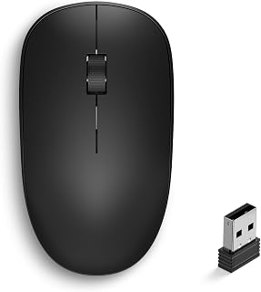 Wireless Mouse, 2.4GHz Computer Mice with USB Receiver,…