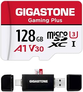 [Gigastone] 128GB Micro SD Card with USB Type…