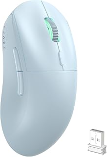 Compare ATTACK SHARK AJ199 Wireless Gaming Mouse,59g Lightweight Ergonomic Computer Mouse,1000Hz Polling Rate,Up to 26000DPI,Double Modes PAW3395 Optical Sensor,Programmable 6 Button for PCLaptopWinMac at KSA Price