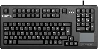 Compare CHERRY TouchBoard G8011900, international layout, QWERTY keyboard, wired keyboard, mechanical keyboard, ML mechanics, integrated touchpad, spacesaving, ergonomic, black at KSA Price