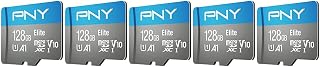 Compare PNY 128GB Elite™ Mobile Accessories Class 10 U1 V10, A1 microSDXC Flash Memory Card for Mobile Devices  100MBs, Full HD, UHSI, Micro SD 5Pack at KSA Price