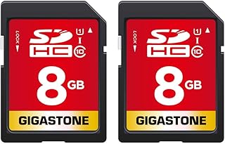 Gigastone 8 GB SDHC Memory Card, Pack of…