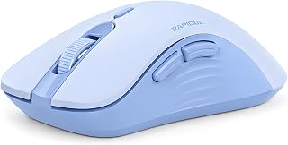 RAPIQUE Bluetooth Wireless Mouse, Dual Bluetooth &…