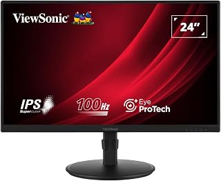 Compare ViewSonic VG2408 24” IPS Full HD Monitor, 1920x1080, 100Hz, 5ms, USB Hub, HDMI, DisplayPort, VGA, Ergonomic Stand, Height Adjustable, Swivel, Pivot, Tilt, VESA Mount, Eye Care, AntiGlare. at KSA Price