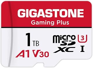 Compare Gigastone Gaming Plus Micro SD Card 1 TB+SD Adapter, Compatible with Switch, up to 100 MBs SD Card Read Speed. microSDXC memory card UHSI A1 U3 V30 class 10, 4K UHD video at KSA Price