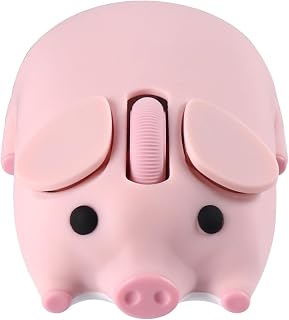 Compare Cute Bluetooth Wireless Mouse with 2.4GHz USB Receiver, Cartoon Pig Dual Mode Computer Mouse Silent Clicks, Optical 1200DPI Mice for Laptops Mac iPad PC Chromebook Office Students HomePink at KSA Price