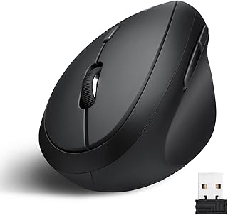 Compare Perixx PERIMICE719 Wireless 2.4 GHz Ergonomic Vertical Optical Mouse, Portable Mini Size, 3 Level DPI, Right Handed, Black at KSA Price