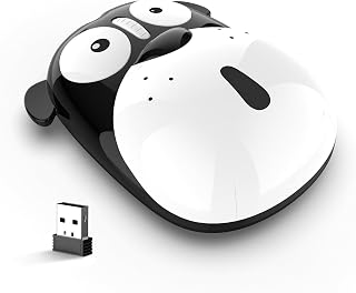 Compare Thanice 2.4GHz Wireless Mouse Cute Animal Dog Shape Ergonomic Rechargeable Optical Computer Mice, Silent Cartoon Cordless Mouse with USB Receiver for PC Laptop PC Notebook MacBook DesktopBlack at KSA Price