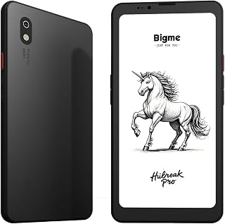 Compare Bigme HiBreak Pro 6.13" ePaper Eink Phone with Fingerprint Unlock, NFC, 8GB+256GB, eBook Readers Android E Ink eReader Smartphone with Android 14, 5G Dual SIM, 300PPI, Long Battery Life at KSA Price