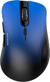 Compare RAPIQUE Bluetooth Wireless Mouse  Dual Bluetooth & 2.4 GHz,Gradient Blue at KSA Price