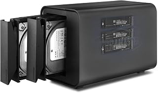 TERRAMASTER D5 Hybrid 5-Bay HDD/M.2 Enclosure,…