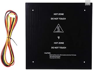Compare 310x310mm 24V 220W Aluminum Substrate Heated Bed Hot Bed with Cable Accessories for 3D Printer at KSA Price