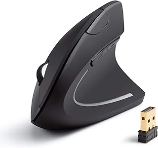 Wireless Vertical Slick Mouse, Ergonomic, Rechargeable…
