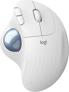 Compare Logitech ERGO M575 Wireless Trackball Mouse  Easy thumb control, precision and smooth tracking, ergonomic comfort design, for Windows, PC and Mac with Bluetooth and USB capabilities  White at KSA Price