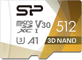 Compare Silicon Power 512GB Micro SD Card U3 SDXC microsdxc High Speed MicroSD Memory Card with Adapter at KSA Price