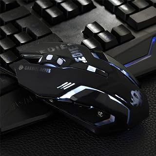 6 Buttons Gaming Breathing LED Backlit Gaming…