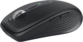 Compare Logitech MX Anywhere 3S Compact Wireless Mouse, Fast Scrolling, 8K DPI AnySurface Tracking, Quiet Clicks, Programmable Buttons, USB C, Bluetooth, Windows PC, Linux, Chrome, Mac  Graphite at KSA Price