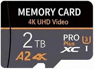 Compare Micro SD Memory Card 2TB Pro Plus – A2 High Speed, 4K UHD Video, UHSI for Smartphones, Cameras & Gaming at KSA Price