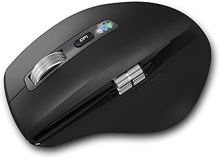 Compare Wireless Bluetooth Side Scroll Mouse with MultiDevice, Ergonomic Computer Mice with Smart Flying Scroll, Quiet Click for Computer, Laptop, iPad, Tablet, MacBook Black at KSA Price