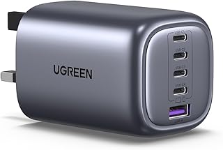 Compare UGREEN Nexode 5Port 100W USB C Charger, GaN TypeC Fast Wall Charge Plug Laptop Charging Adapter Compatible for MacBook Air, HPDellLenovo, iPad, iPhone 1716 Pro Max, Galaxy S26 Ultra at KSA Price