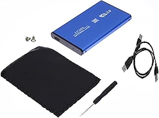 Compare AlexVyan Blue USB 2.0 SATA 2.5inch Laptop Portable External Hard Disk Casing Support 1 TB Silver at KSA Price