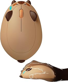 Compare Azonee Wireless Gaming Mouse Capybara, 2.4G GHz with a USB Receiver, Cute Optical Cordless Cartoon Mice for ComputerLaptopDesktopPCiPad, Compatible with MacWin at KSA Price