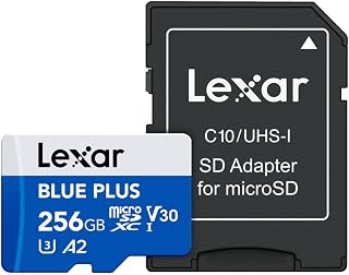 Compare Lexar  MicroSDHC Blue Plus UHSI with SD adapter 256GB Accessories 256.0 at KSA Price