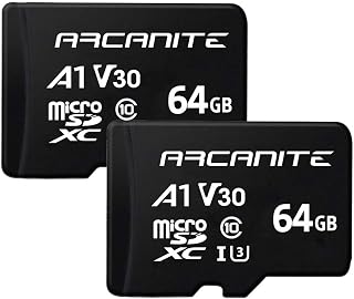ARCANITE 2-Pack 64GB microSDXC Memory Card - A1,…