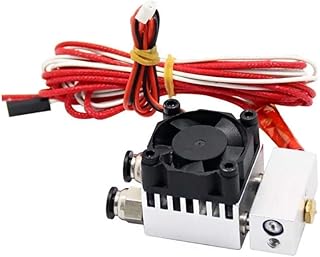 Compare Accessories, Single Head Double Color Extruder 2 In 1 Out with Cooling Fan for 3D Printer 0.4mm 1.75mm Nozzle printer at KSA Price
