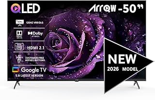 ARRQW 50'' INCH,QLED 4K Google TV(5.0),…